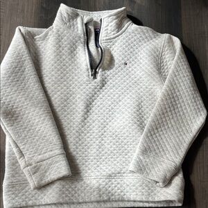 Tommy Hilfiger kid's Cream Zip-Up Sweater